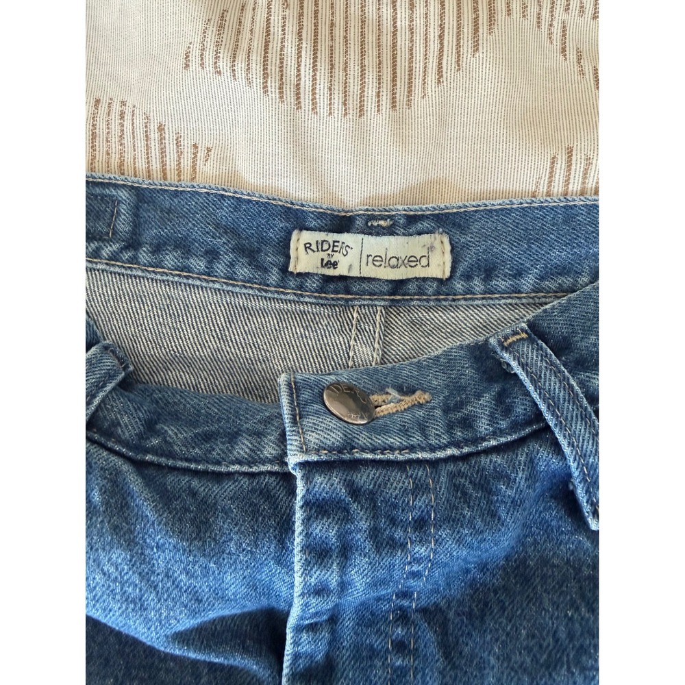 Riders by Lee Relaxed Fit Straight Leg Jeans Medium Wash Denim High Rise 30x30 - Picture 5 of 8